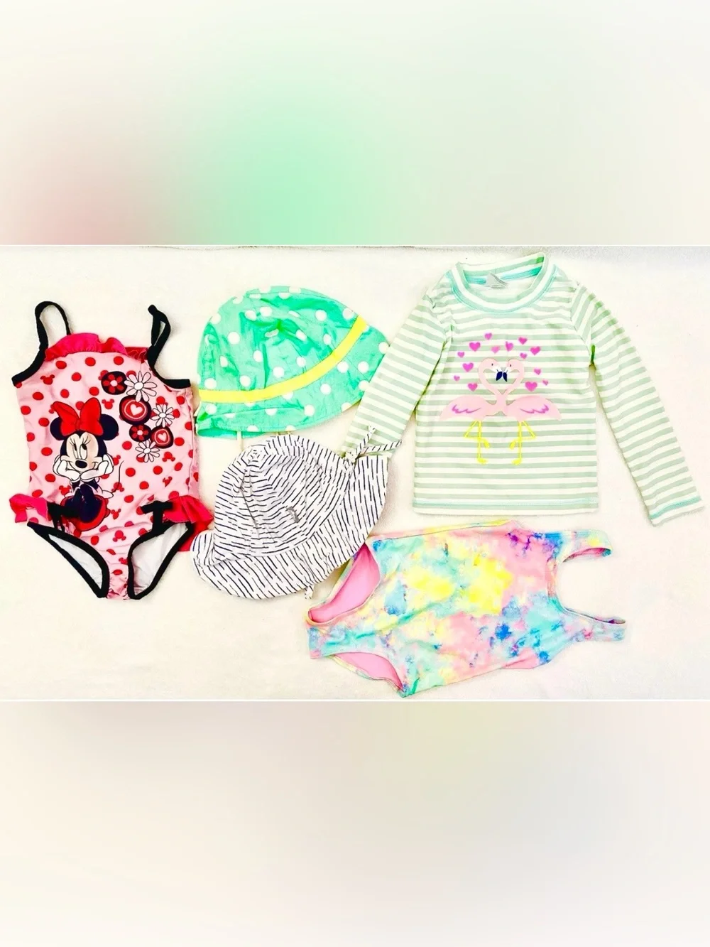 Very Cute Girls Swimsuit Lot Size 3T Mini Mouse Disney, H&M Excellent Condition